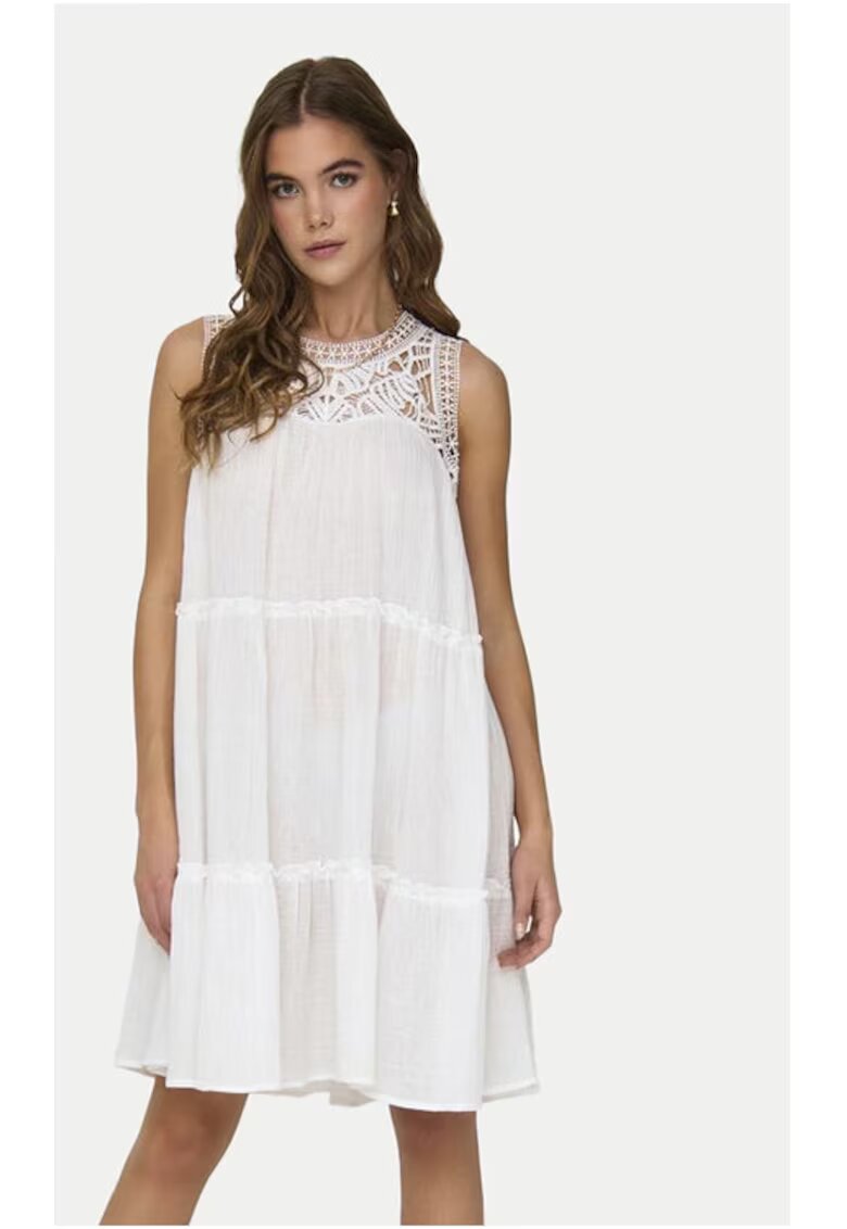 JdY Rochie - 9419 - Bumbac - Alb