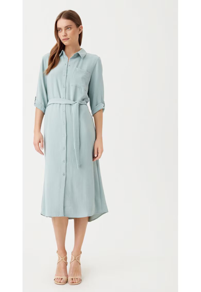 JdY Rochie dama - 304807046 - Poliester reciclat/Poliester - Albastru - Albastru