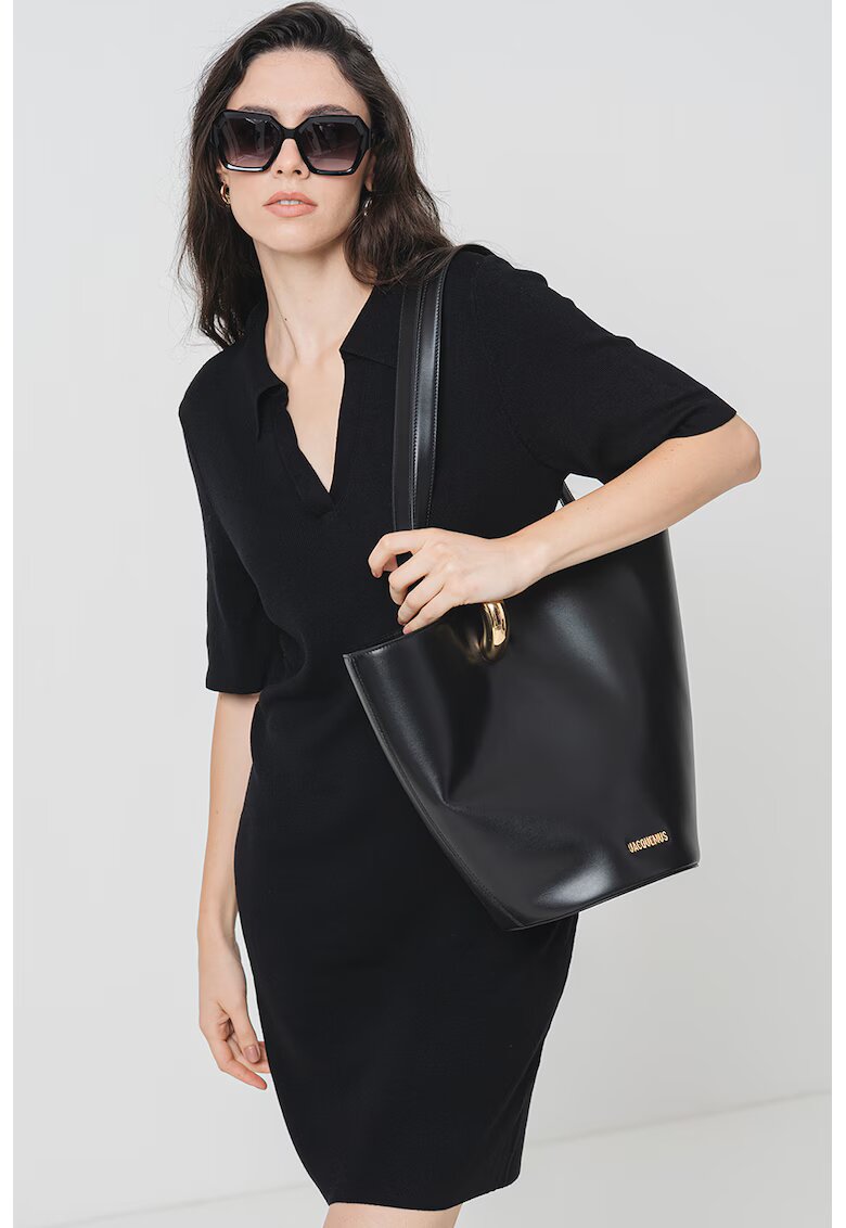 JdY Rochie dreapta cu guler - Negru