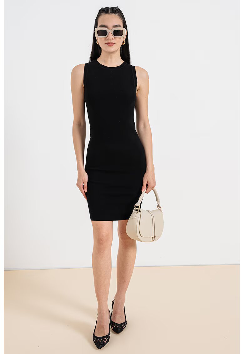 JdY Rochie scurta fara maneci cu croiala bodycon - Negru