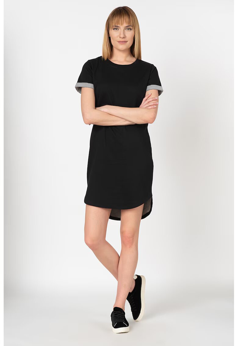 JdY Rochie-tricou cu croiala dreapta Yivy - Negru
