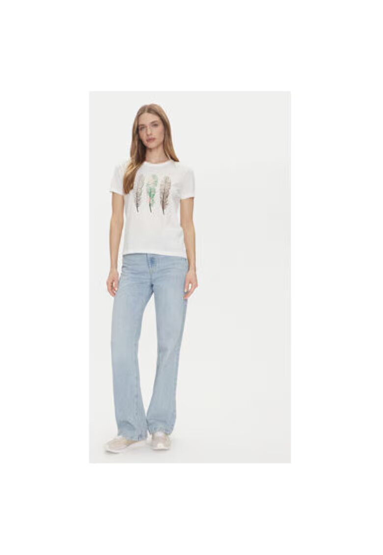 JdY Tricou dama 15311702 - Bumbac/Bumac reciclat - 43374 - Alb