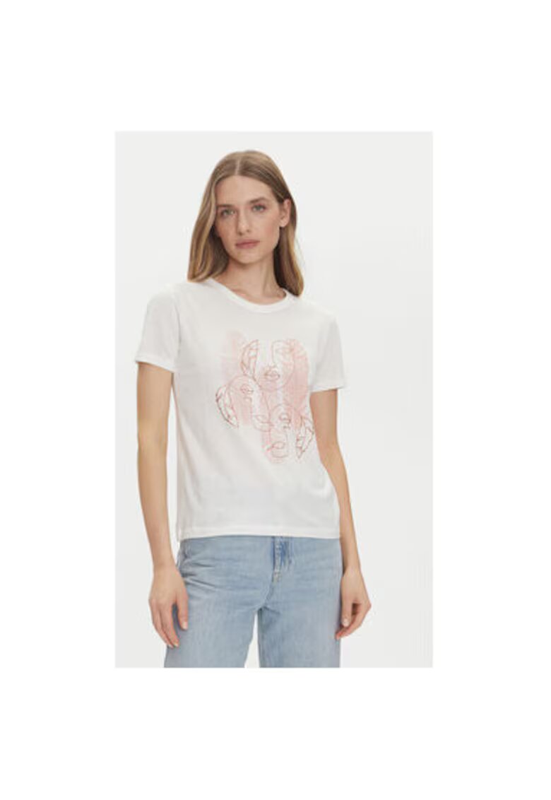 JdY Tricou dama 15311702 - Bumbac/Bumac reciclat - 43795 - Alb