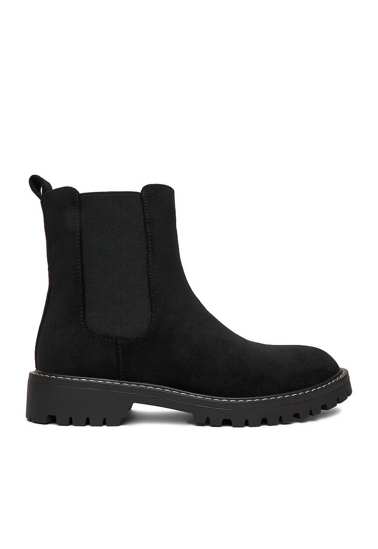 JENNY Botine dama CEO-HY5355S-1 - Textil - Negru