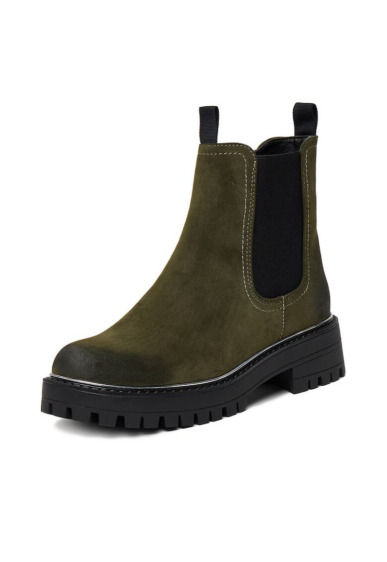 JENNY Botine dama Piele ecologica - Kaki - Kaki