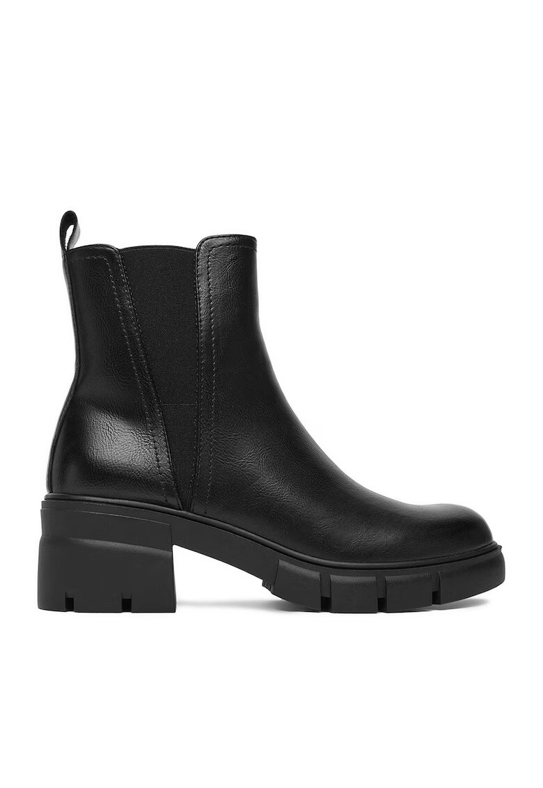 JENNY Botine dama Textil - Negru - Negru