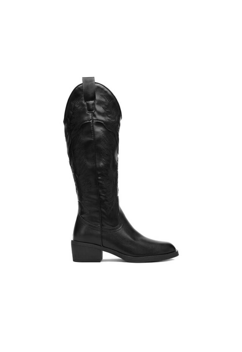 JENNY Cizme dama - cowboy - negru