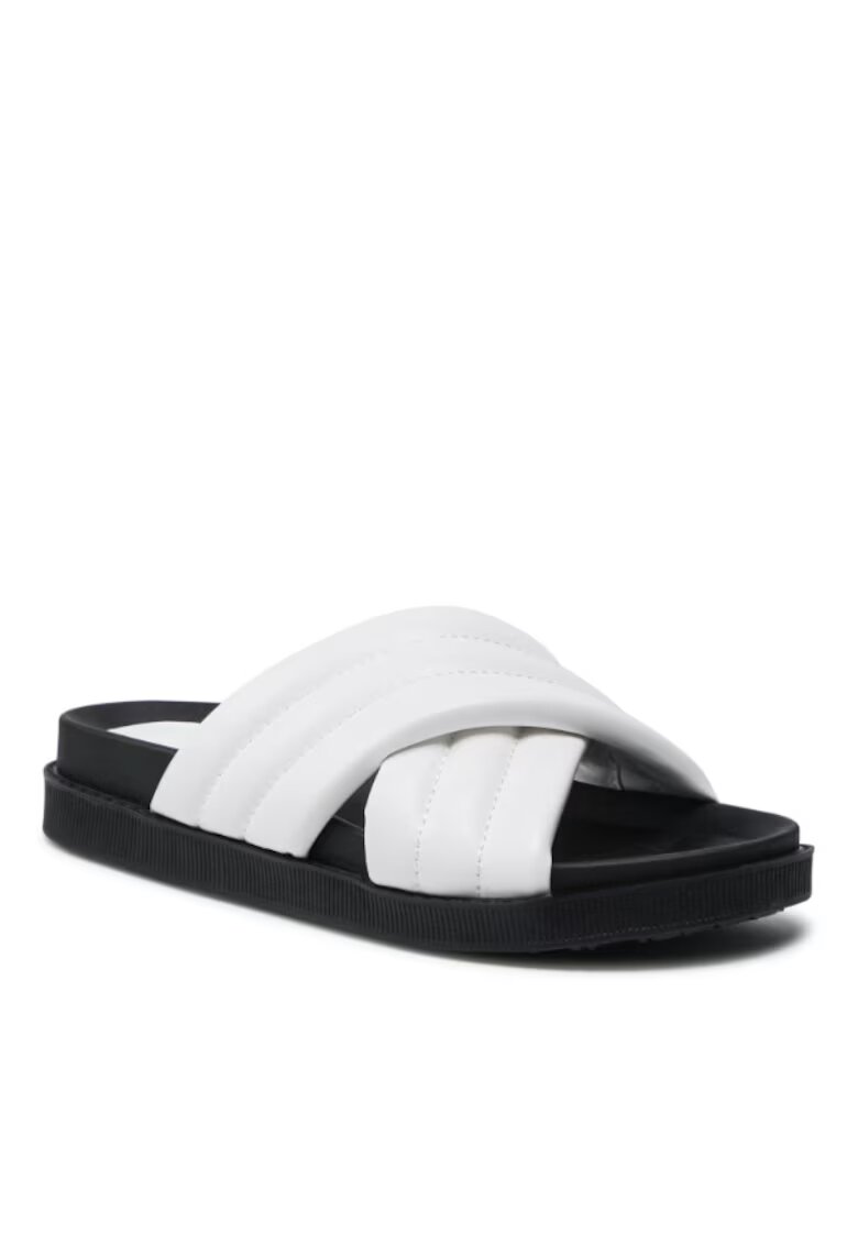 Jenny Fairy Papuci flip-flop dama - Piele ecologica - Alb - Alb