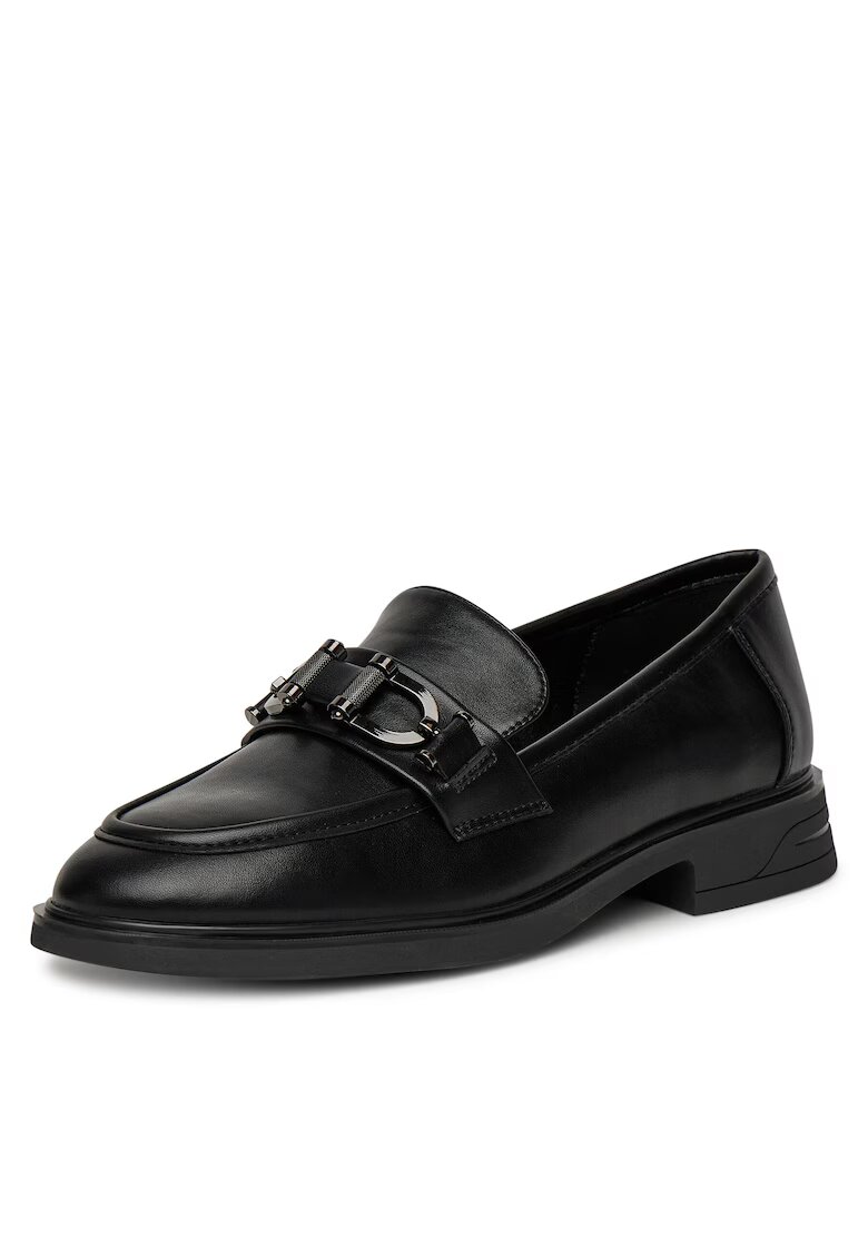 JENNY Mocasini dama negru - tesatura