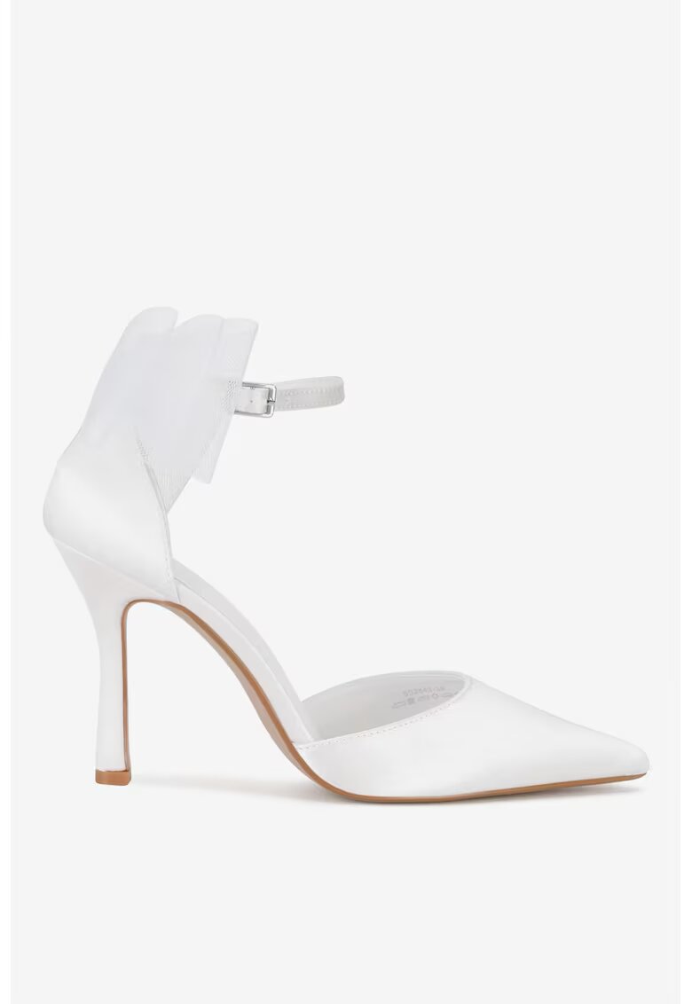 JENNY Pantofi dama 5903698724195 - Textil - Alb - Alb