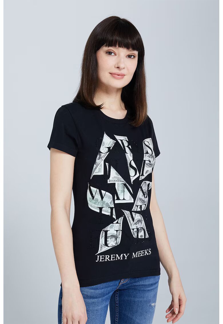Jeremy Meeks Tricou din amestec de bumbac organic cu imprimeu grafic