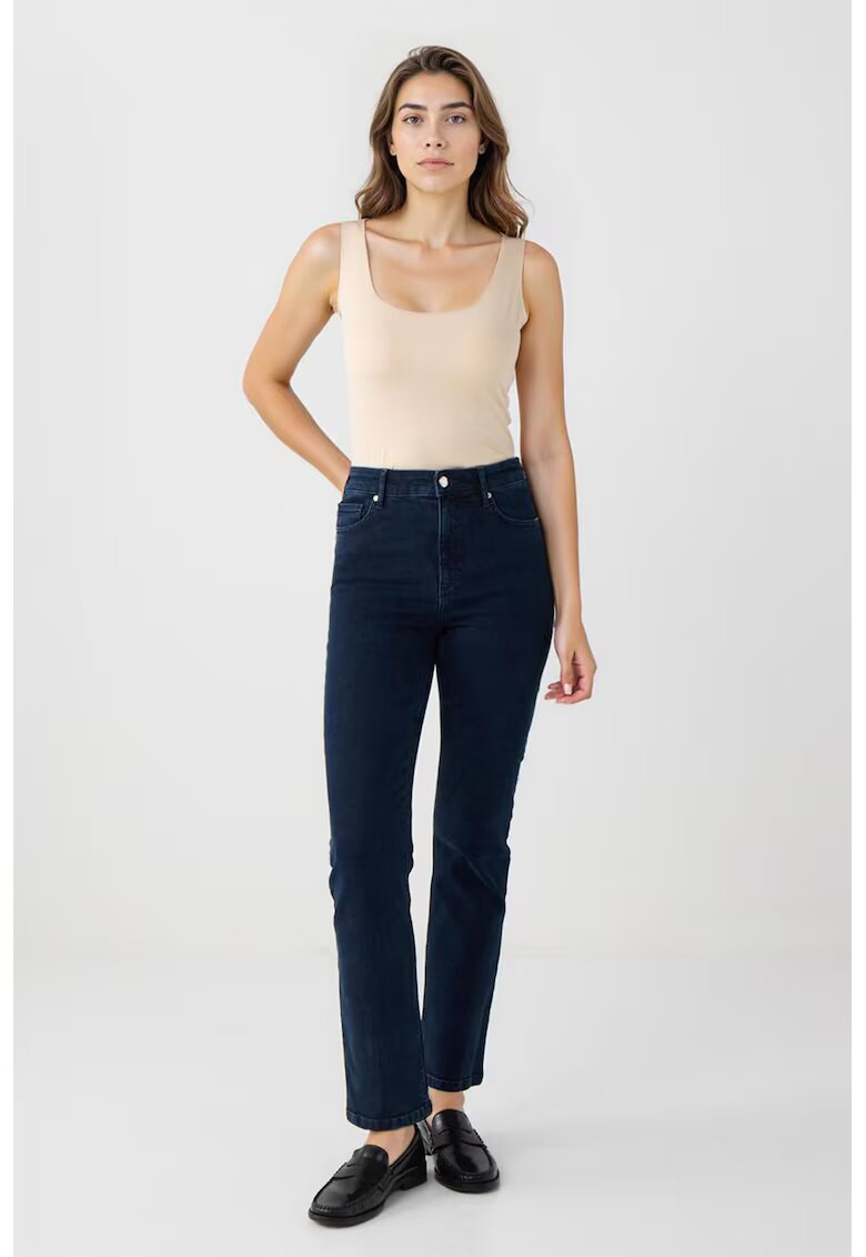 JIMMY KEY Blugi slim fit cu talie inalta - Albastru ultramarin