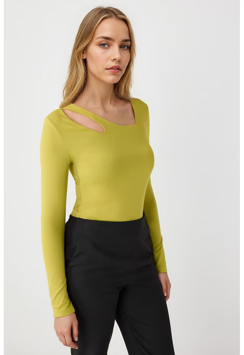 JIMMY KEY Bluza cu decupaj - Verde masliniu