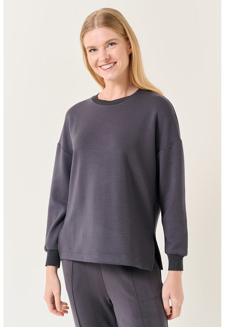 JIMMY KEY Bluza de trening din amestec de modal - Gri antracit