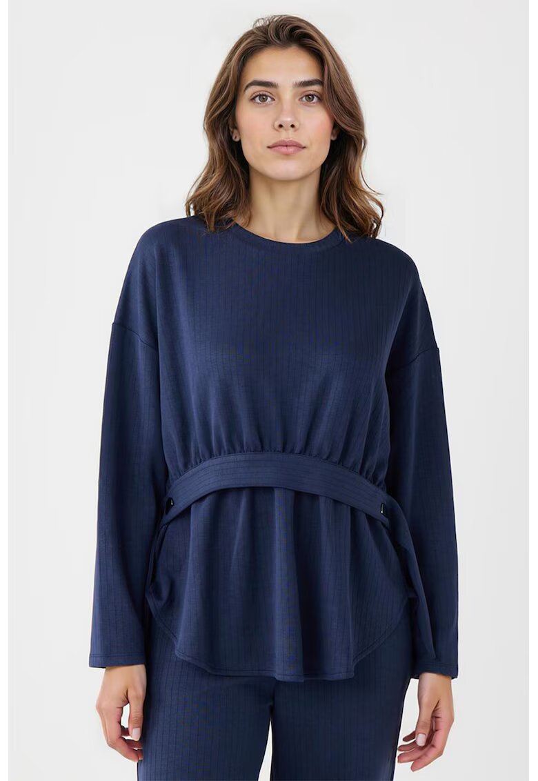 JIMMY KEY Bluza lejera din amestec de modal cu cordon - Bleumarin