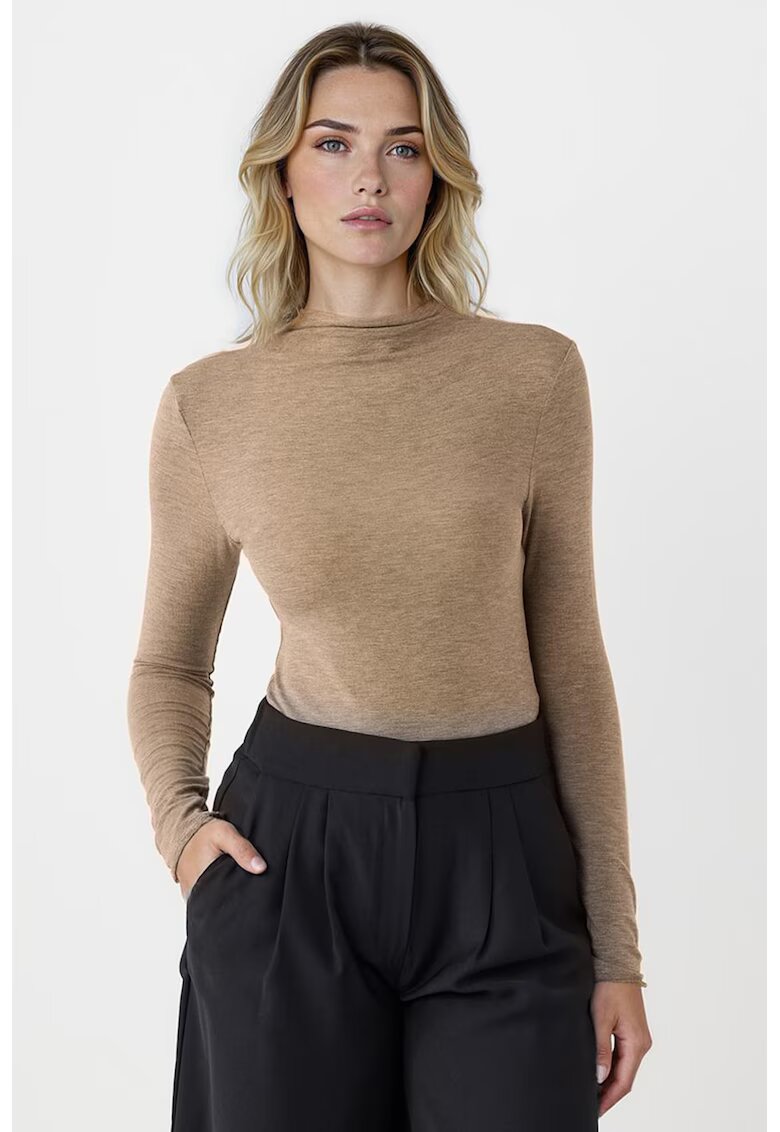 JIMMY KEY Bluza slim fit - Bej melange