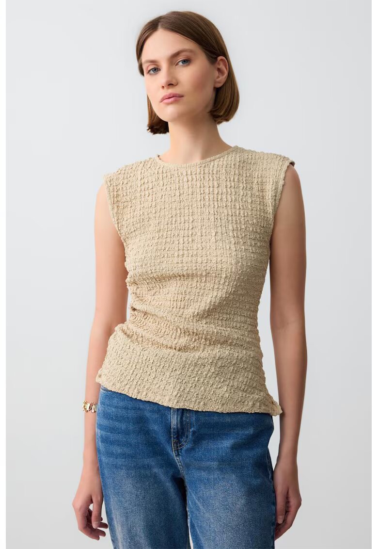 JIMMY KEY Bluza slim fit uni - Bej