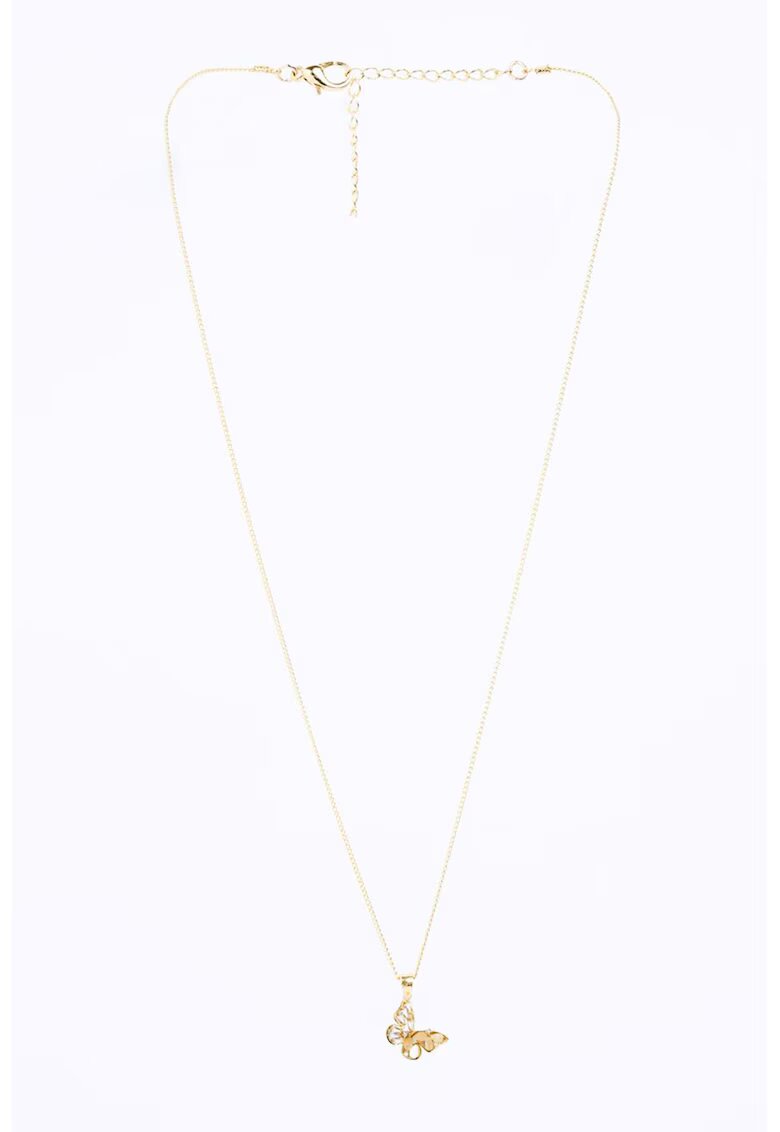 JIMMY KEY Colier cu pandantiv in forma de fluture cu zirconia - Auriu