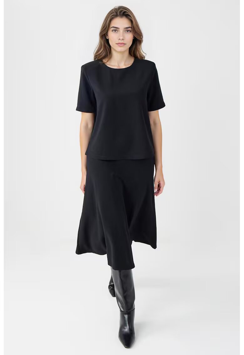 JIMMY KEY Fusta midi evazata - Negru