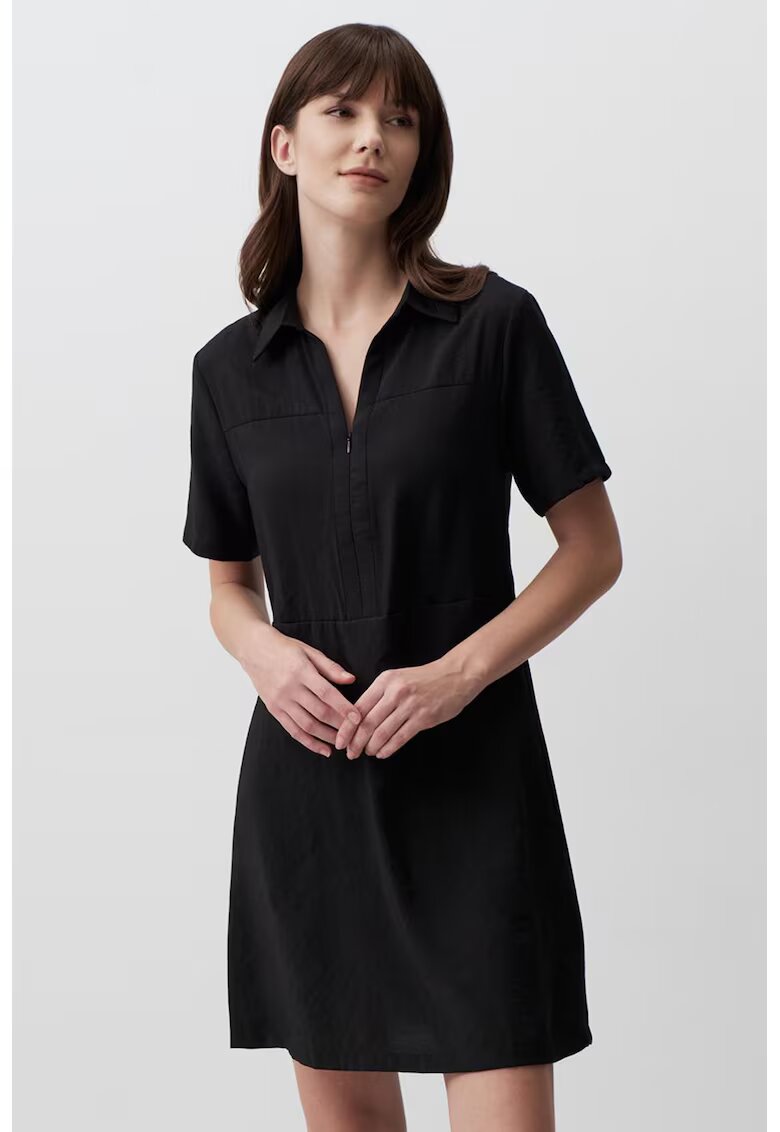 JIMMY KEY Rochie-camasa din amestec de modal - Negru