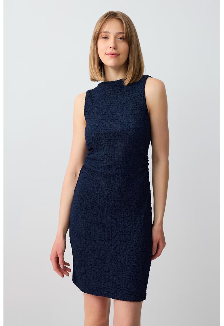 JIMMY KEY Rochie fara maneci cu model uni - Bleumarin