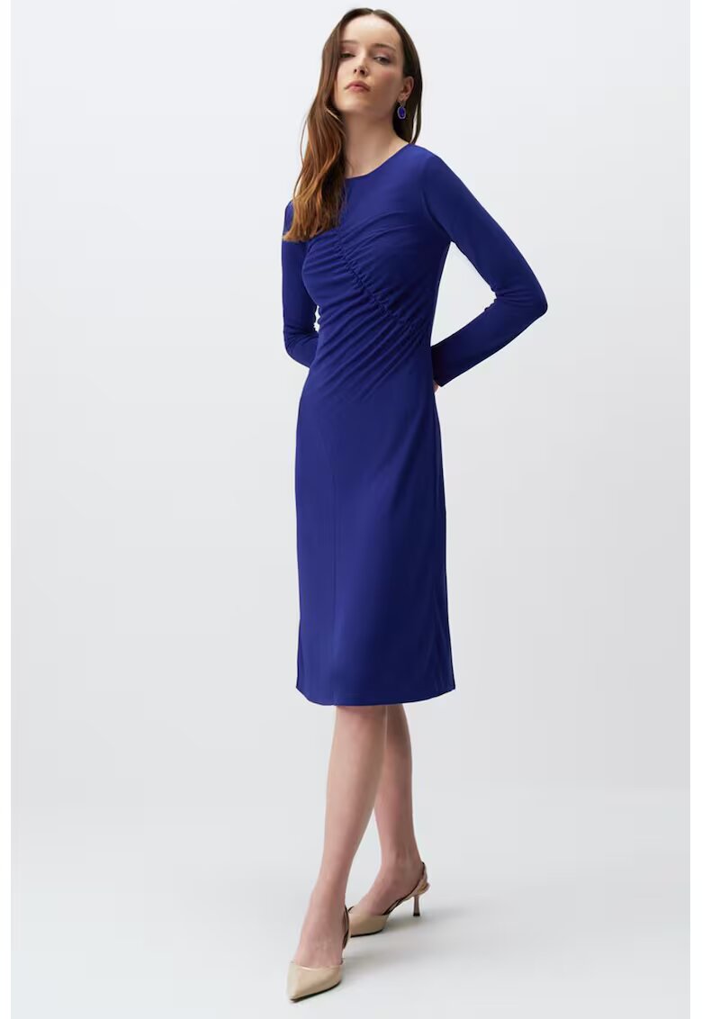 JIMMY KEY Rochie midi cu decupaj - Albastru inchis
