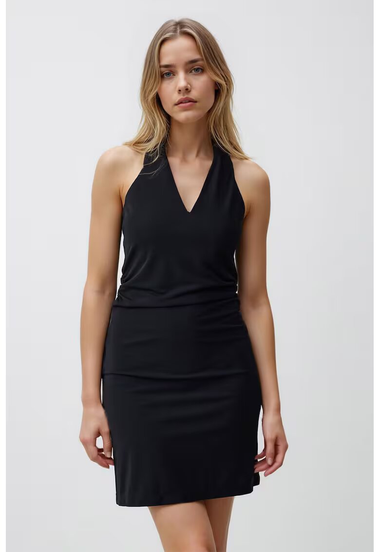 JIMMY KEY Rochie mini cu decolteu in V - Negru