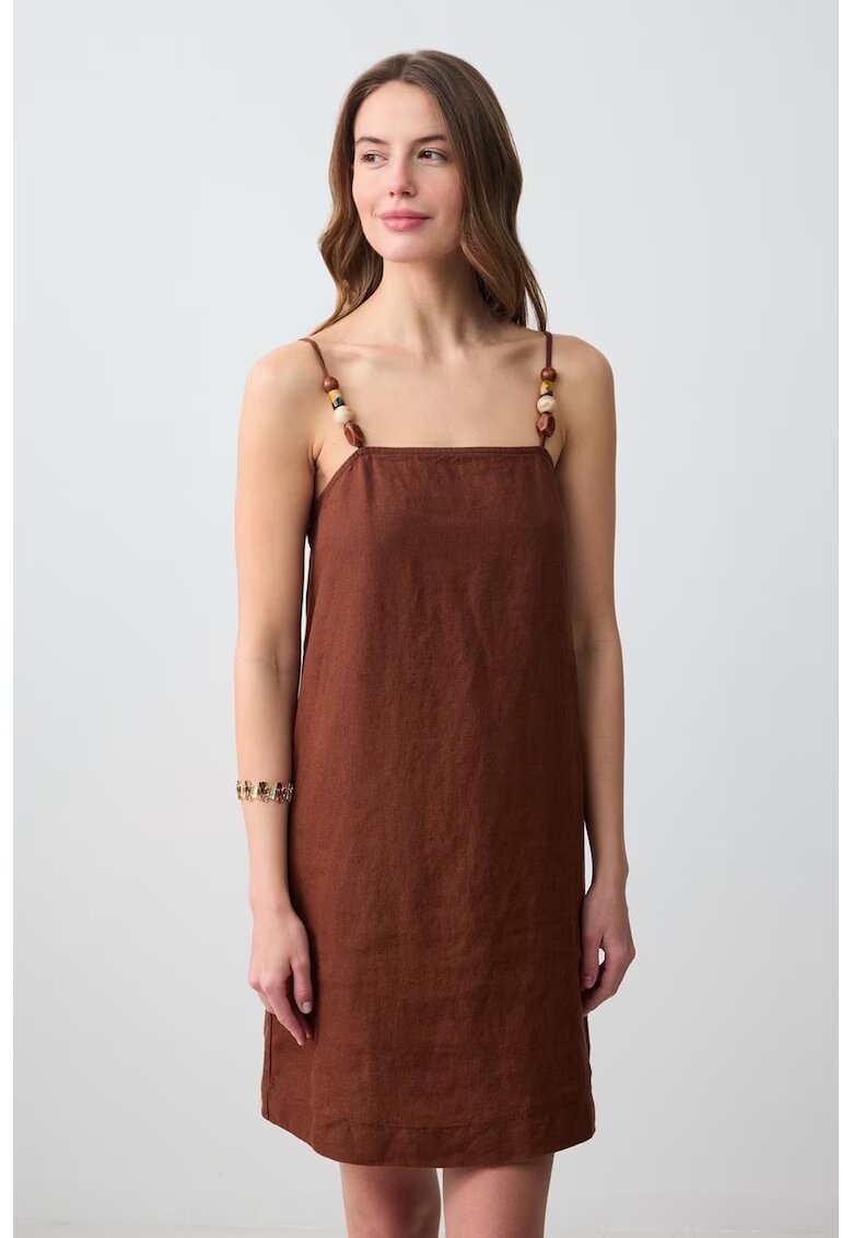 JIMMY KEY Rochie mini dreapta de in - Maro
