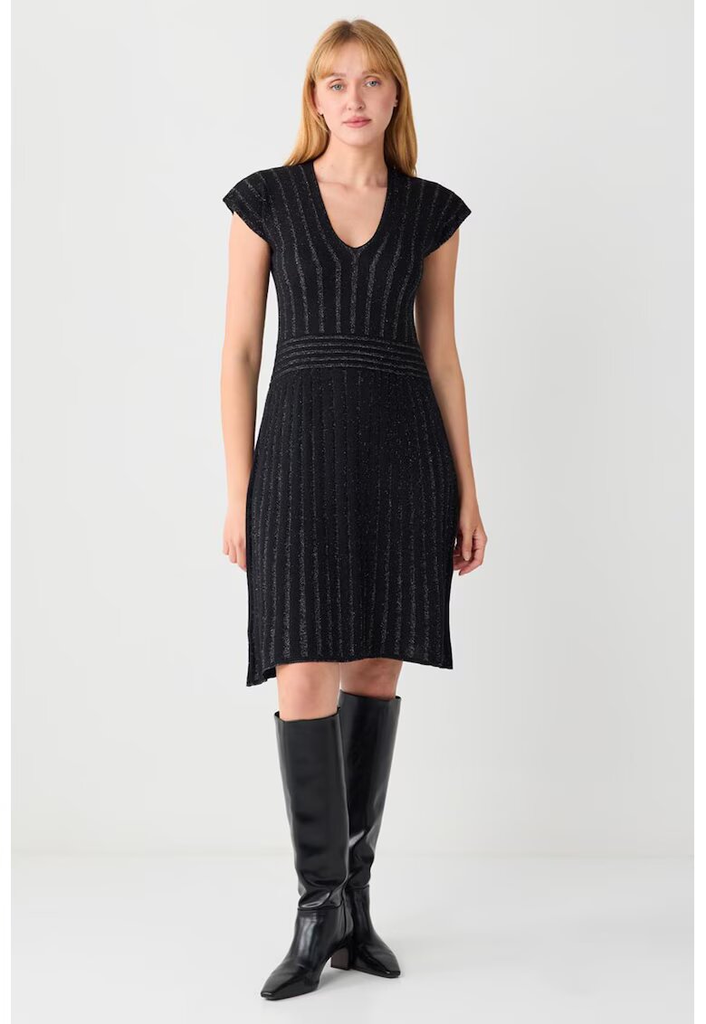 JIMMY KEY Rochie scurta cu decolteu rotund - Negru
