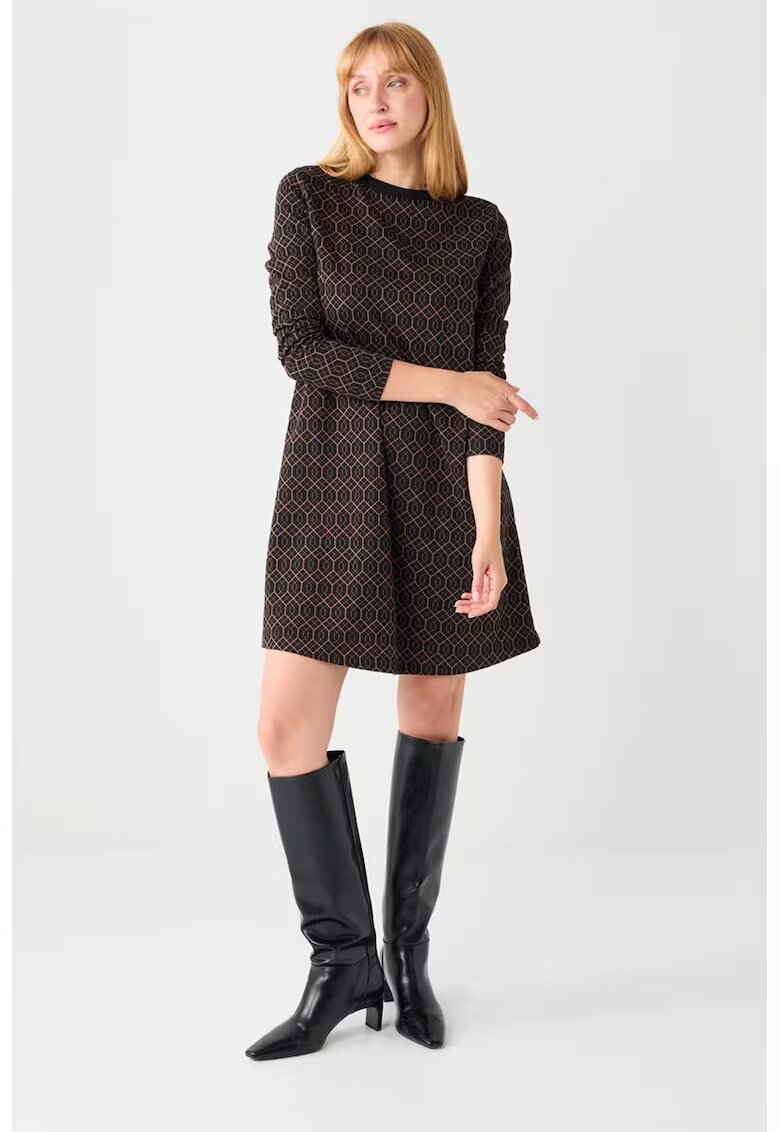 JIMMY KEY Rochie scurta lejera - Negru/Maro