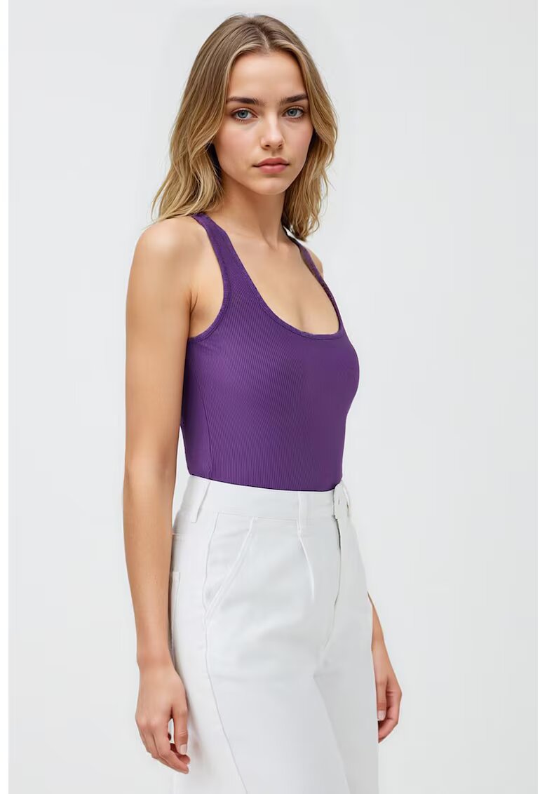 JIMMY KEY Top slim fit uni - Violet