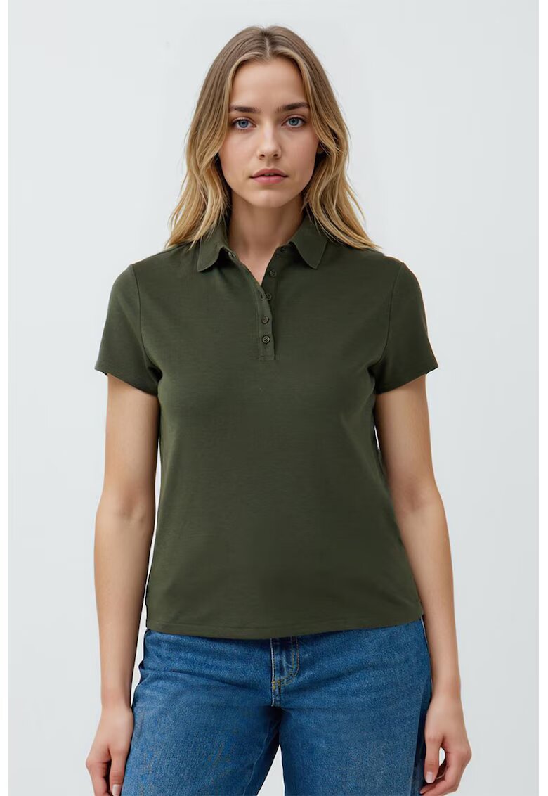 JIMMY KEY Tricou polo uni - Verde sparanghel