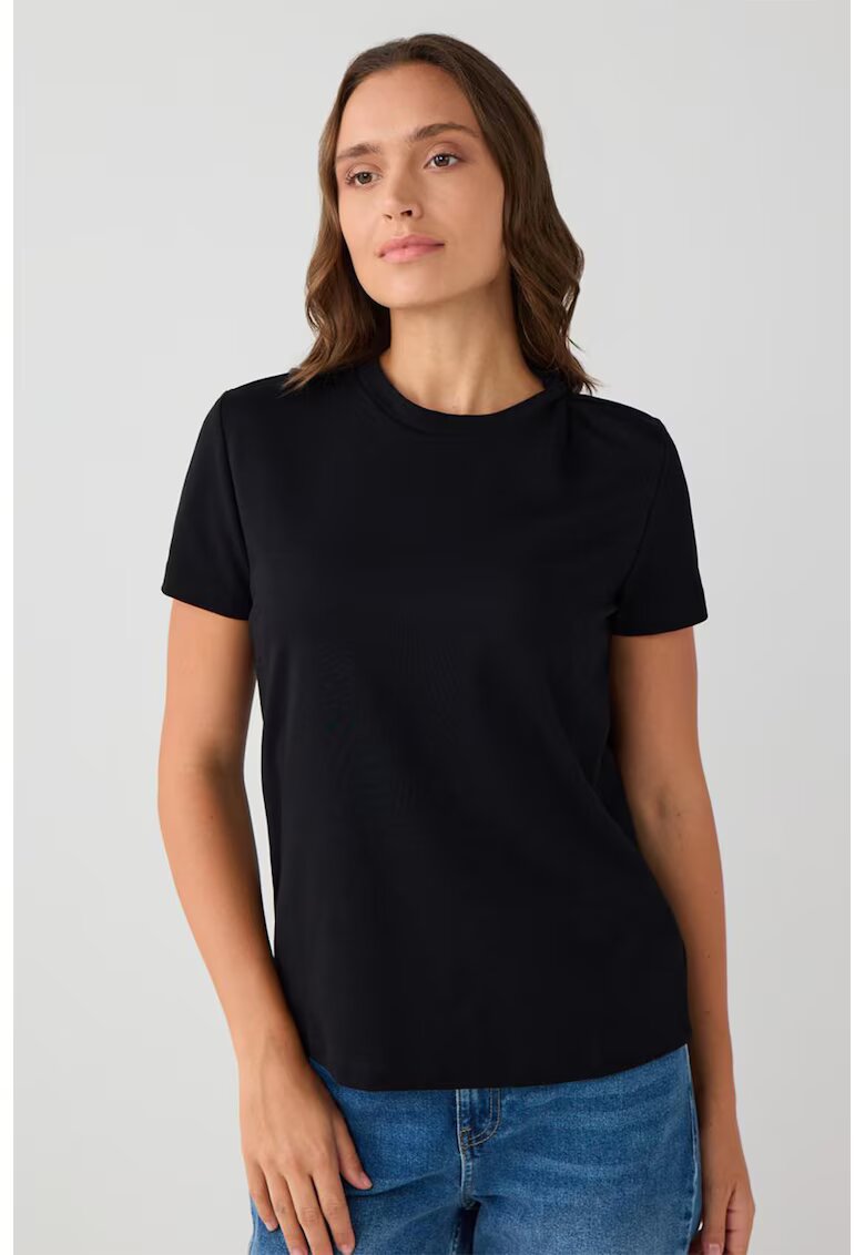 JIMMY KEY Tricou uni din amestec de bumbac - Negru