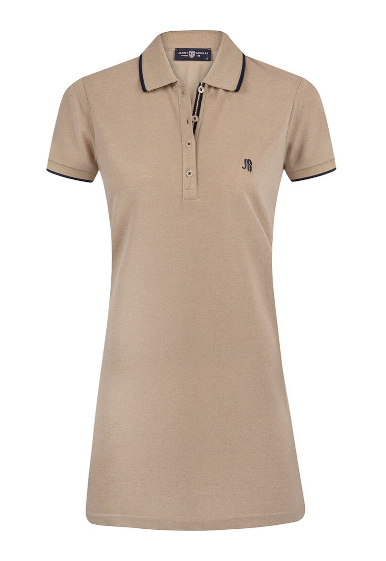 Jimmy Sanders Rochie mini polo slim fit - Maro camel