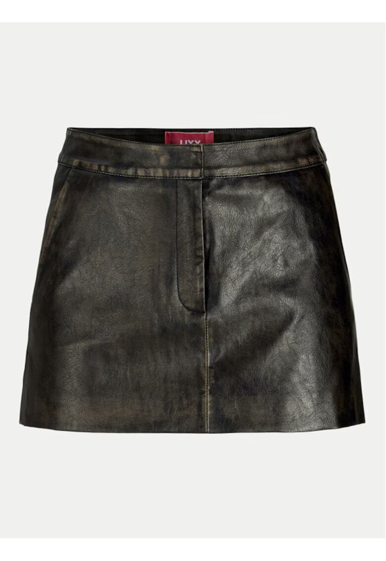 JJXX Fusta dama - 305291769 - Piele ecologica - Negru - Negru