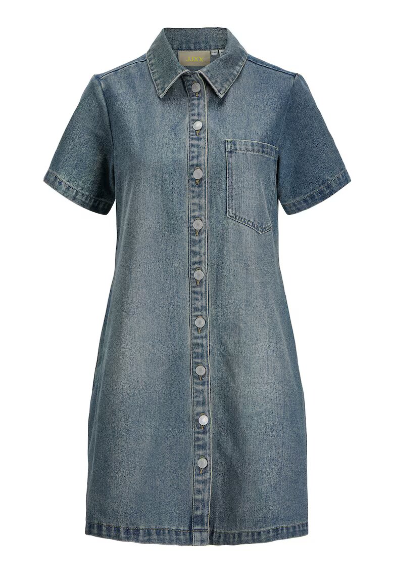 JJXX Rochie denim vintage - albastru - bumbac - poliester - viscoza