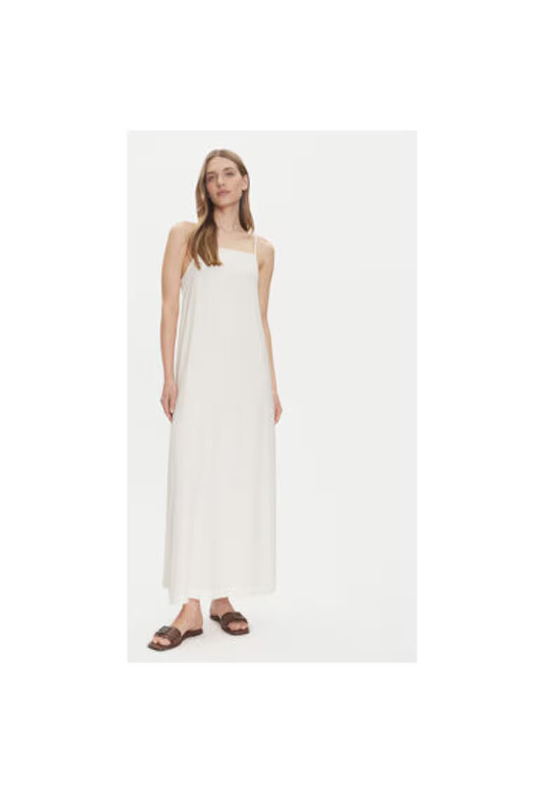 JJXX Rochie maxi din amestesc de in si vascoza - Alb