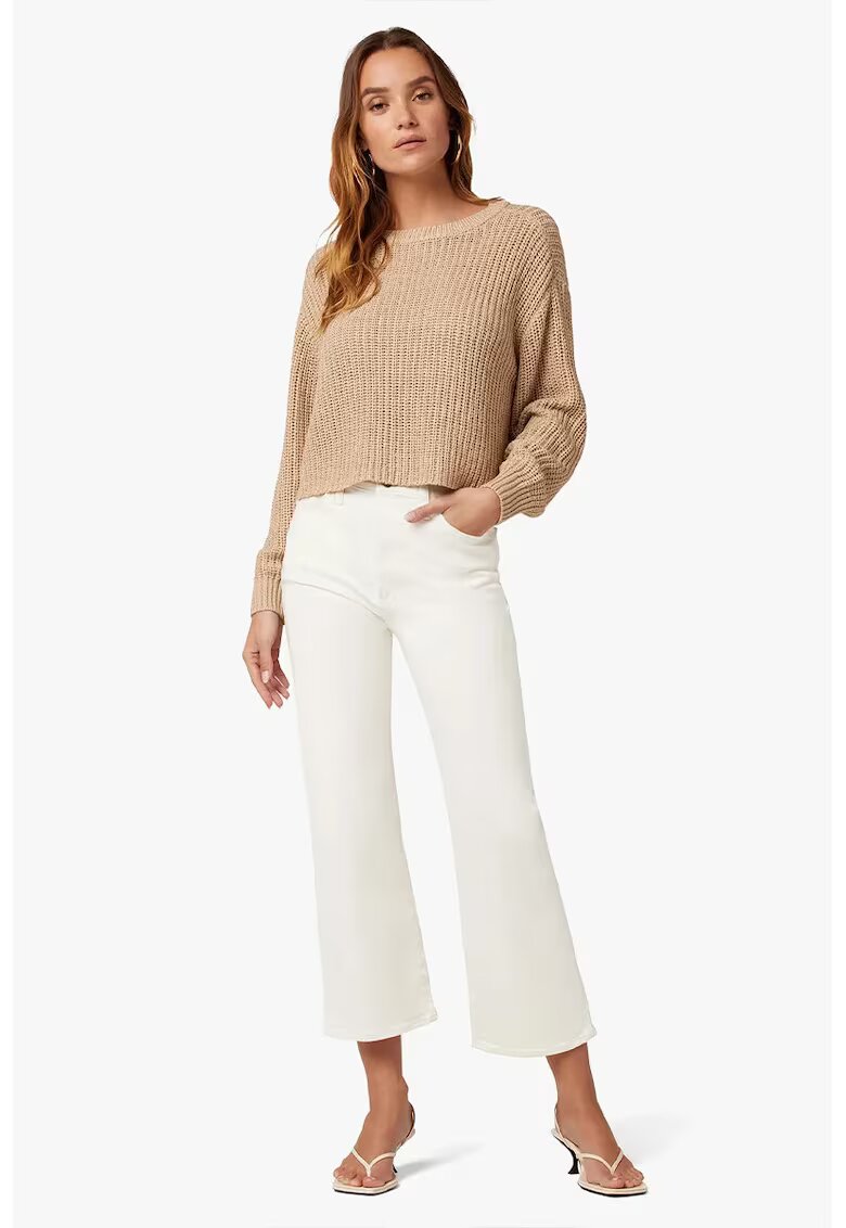 JOES JEANS Blugi drepți cu talie înaltă și buzunare frontale - Crem