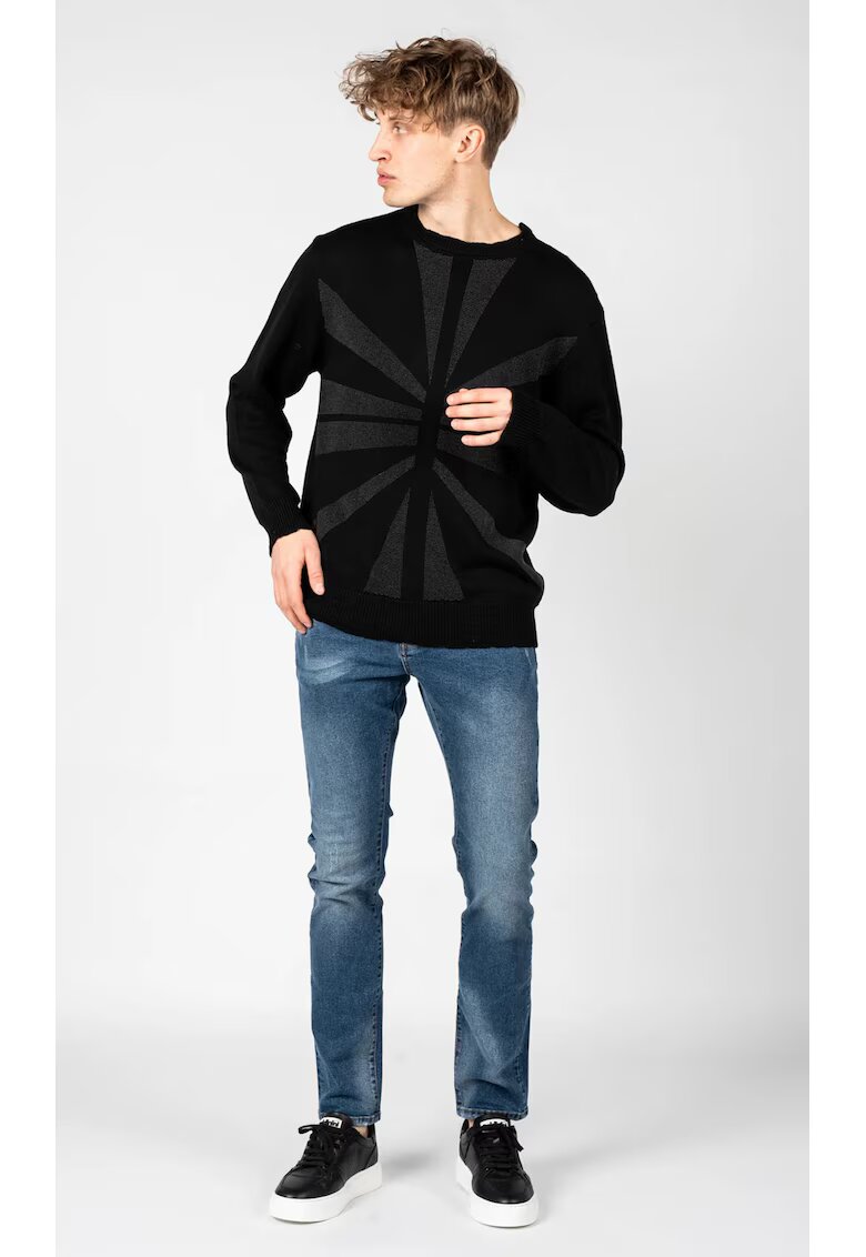 John Richmond Blugi regular fit cu aspect decolorat Pugitto -