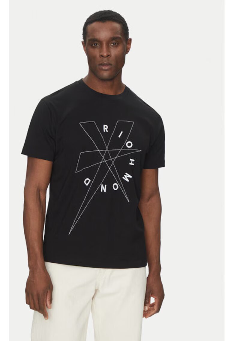 John Richmond Tricou barbati - 305347862 - Bumbac - Negru - Negru