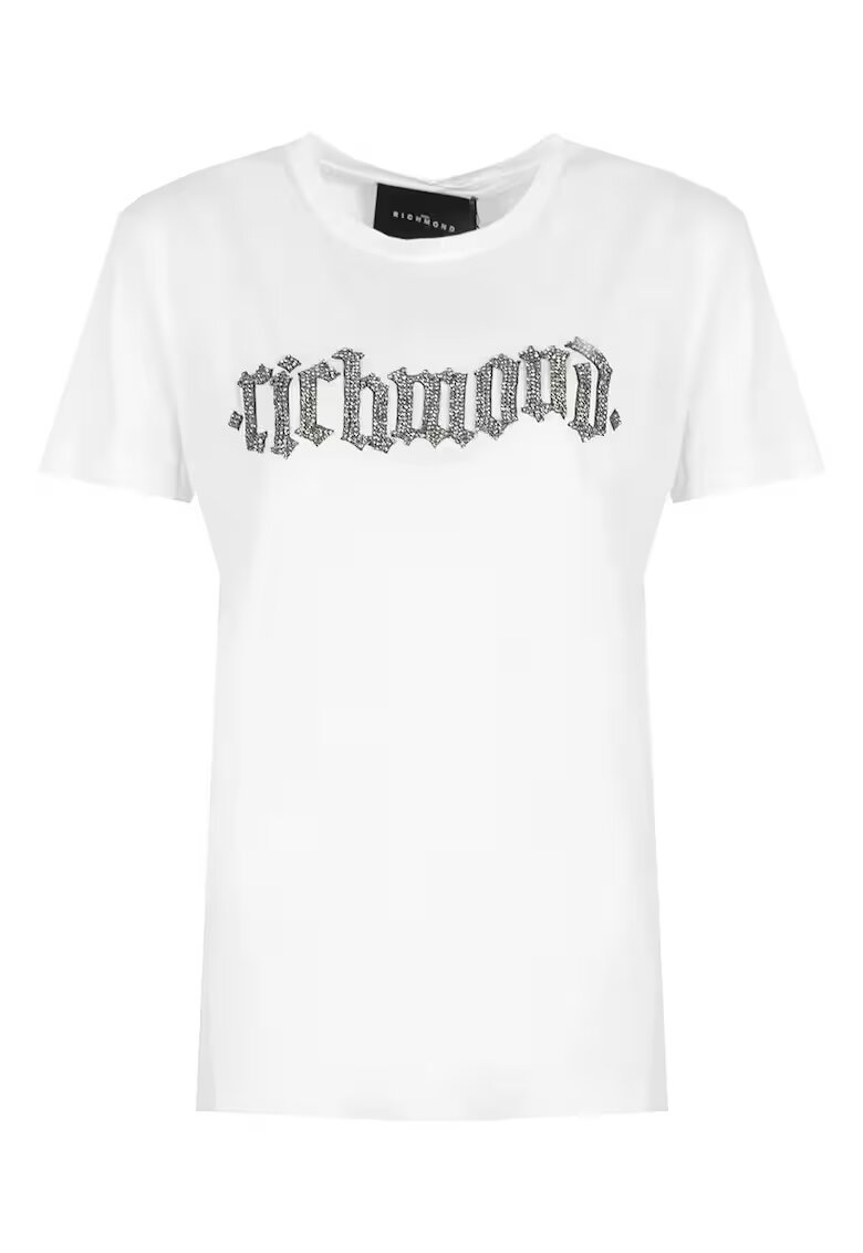John Richmond Tricou cu aplicatii cu strasuri -