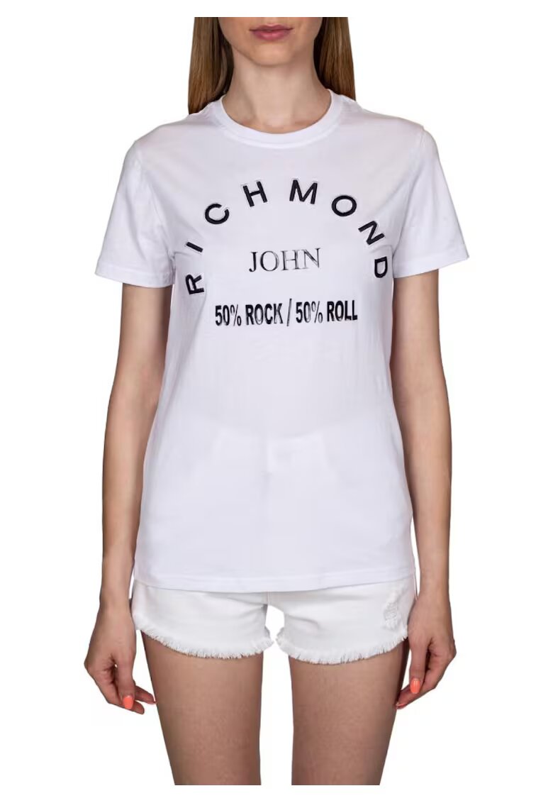 John Richmond Tricou cu imprimeu frontal Thorfin -