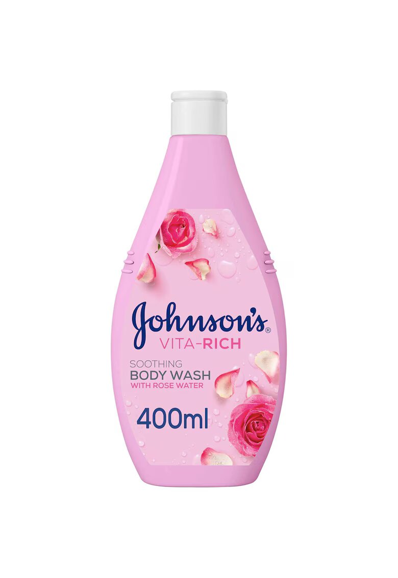 Johnsons Gel de dus calmant cu apa de trandafiri si glicerina de origine vegetala JOHNSON’S®️ VITA RICH - 400ml