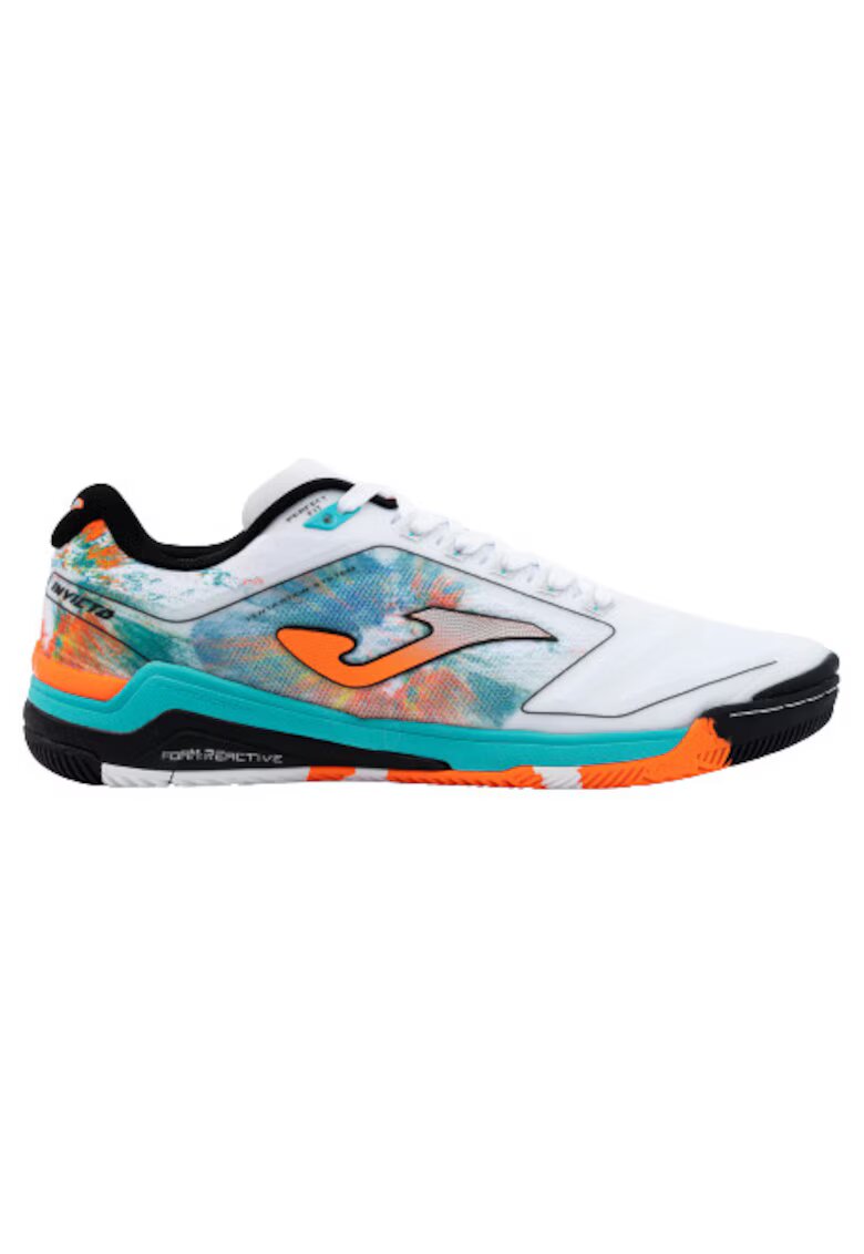 Joma Ghete fotbal barbati - Invicto - INVW2302IN - Textil - Alb/Portocaliu - Alb