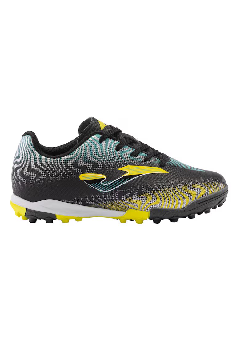 Joma Ghete fotbal copii cu siret Evolution pentru teren sintetic EVJW2401TF - 38 EU - Negru-Galben