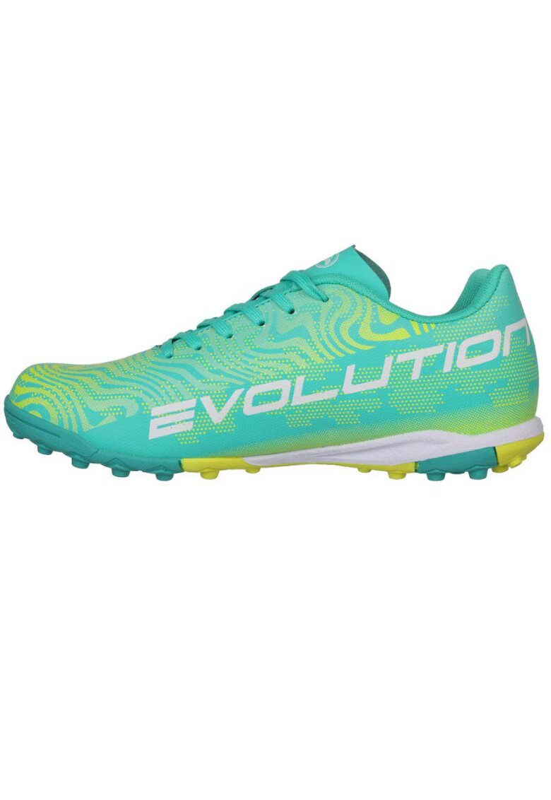 Joma Ghete fotbal copii cu siret Evolution pentru teren sintetic EVJW2415TF - 37 EU - Turcoaz Turcoaz