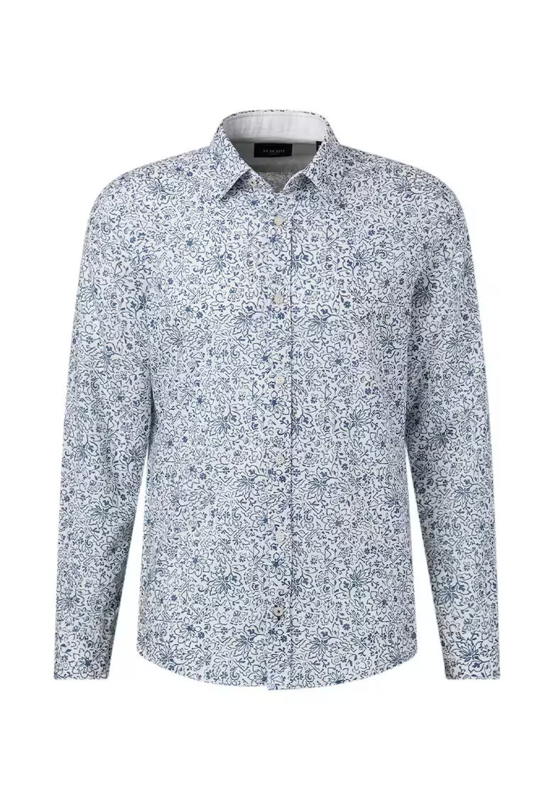 Joop Cămașă regular fit cu mânecă lungă și imprimeu floral - Albastru