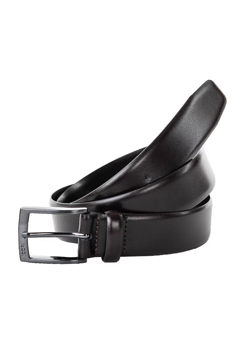 Joop Curea de piele cu catarama metalica - Maro inchis