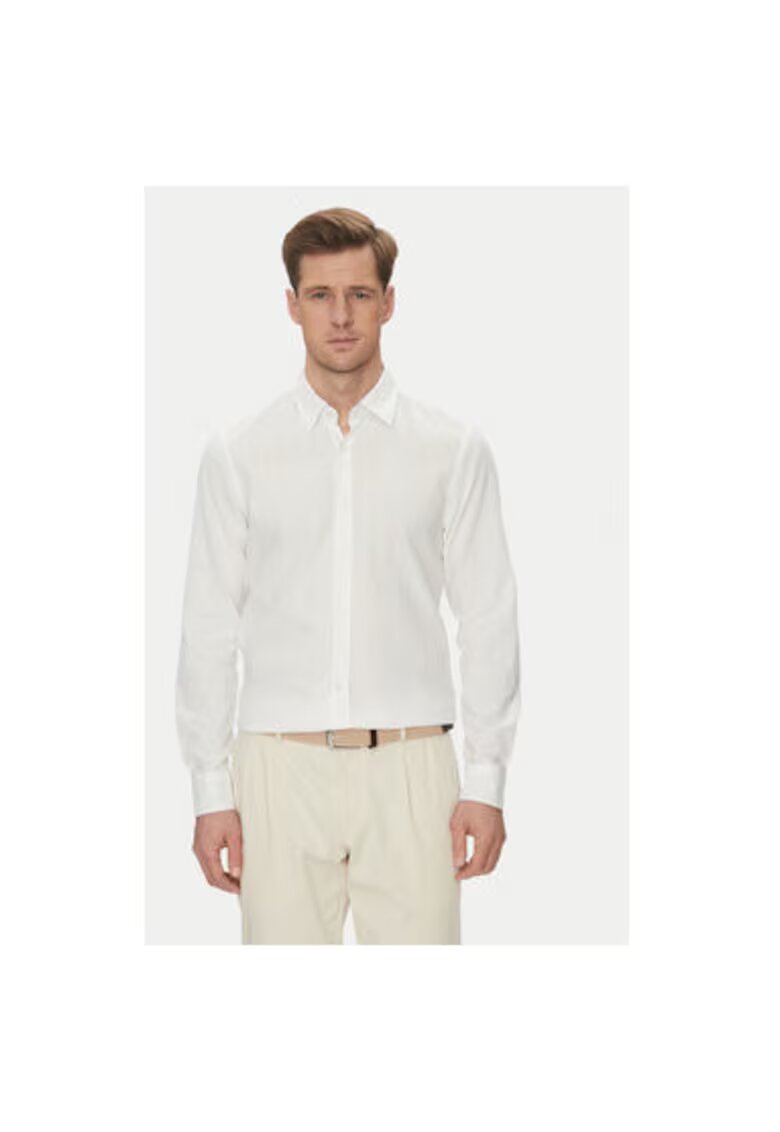 JOOP Jeans Camasa barbati - 10013335 30045977 - In/Bumbac - Alb - Alb