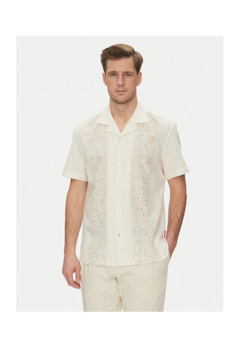 JOOP Jeans Camasa barbati - 10019529 30045980 - Bumbac - Bej - Bej
